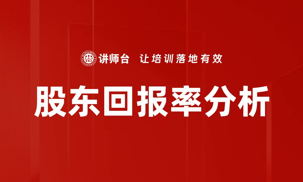 文章股东回报率分析的缩略图