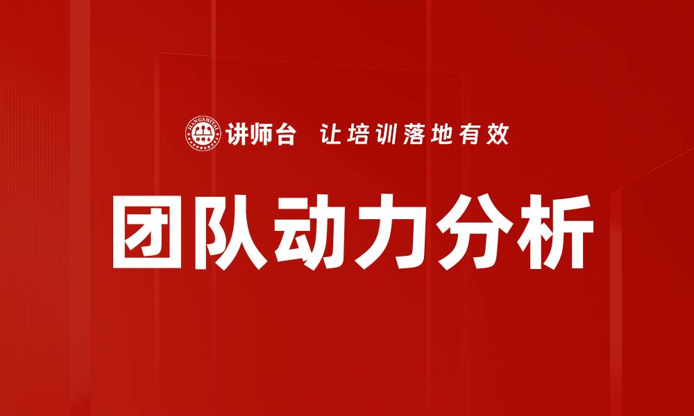 文章团队动力分析的缩略图