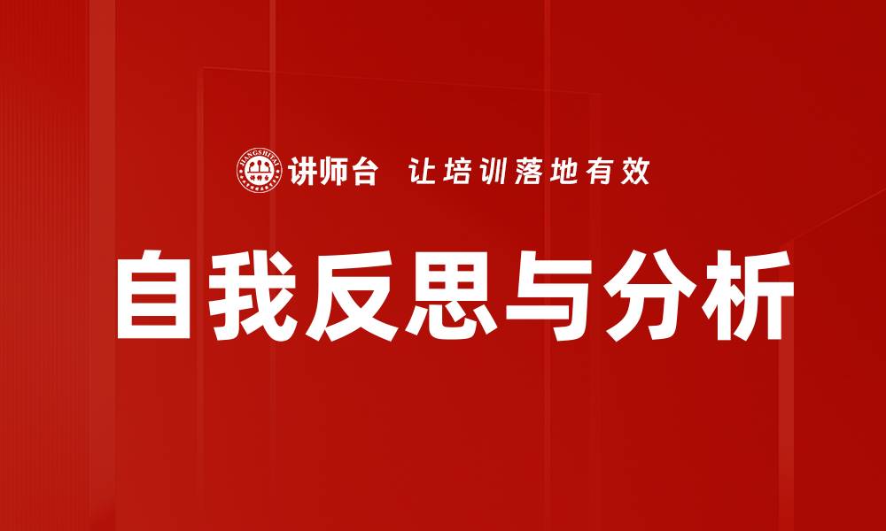 自我反思与分析