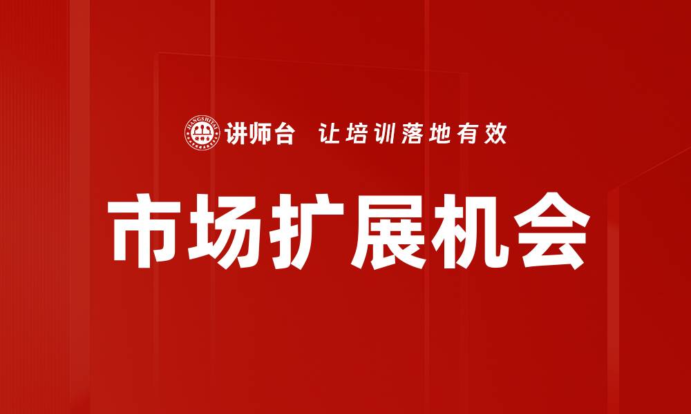 市场扩展机会