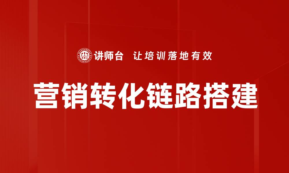 营销转化链路搭建