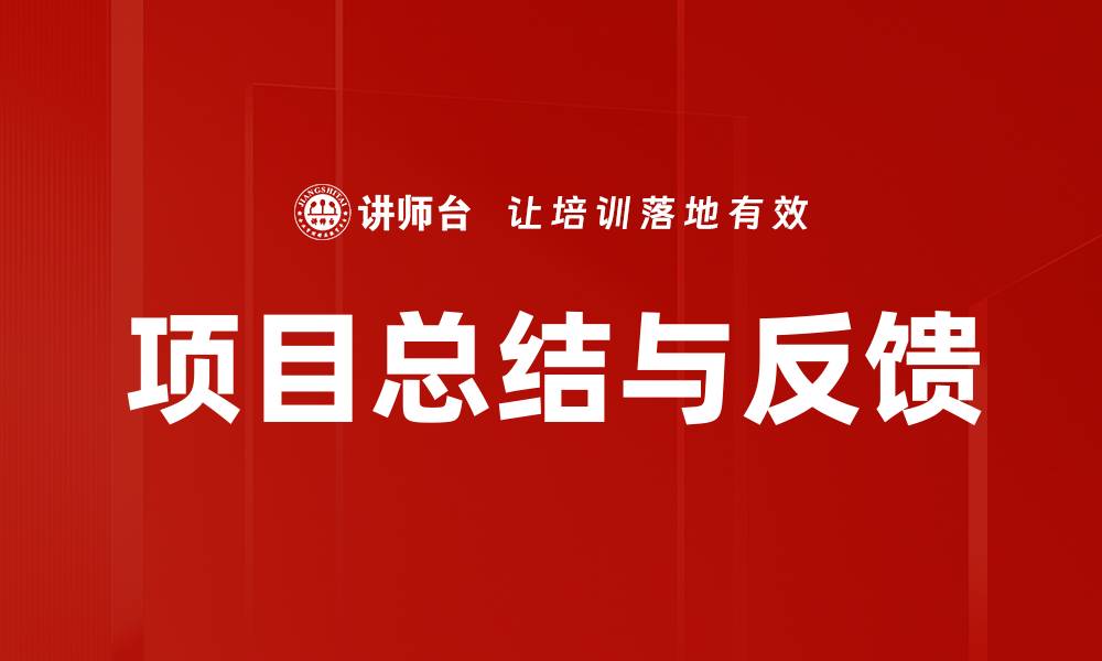 文章项目总结与反馈的缩略图