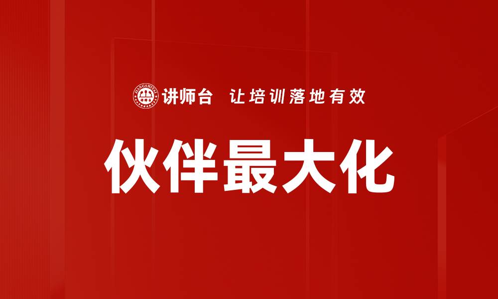伙伴最大化