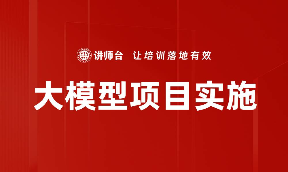 文章大模型项目实施的缩略图