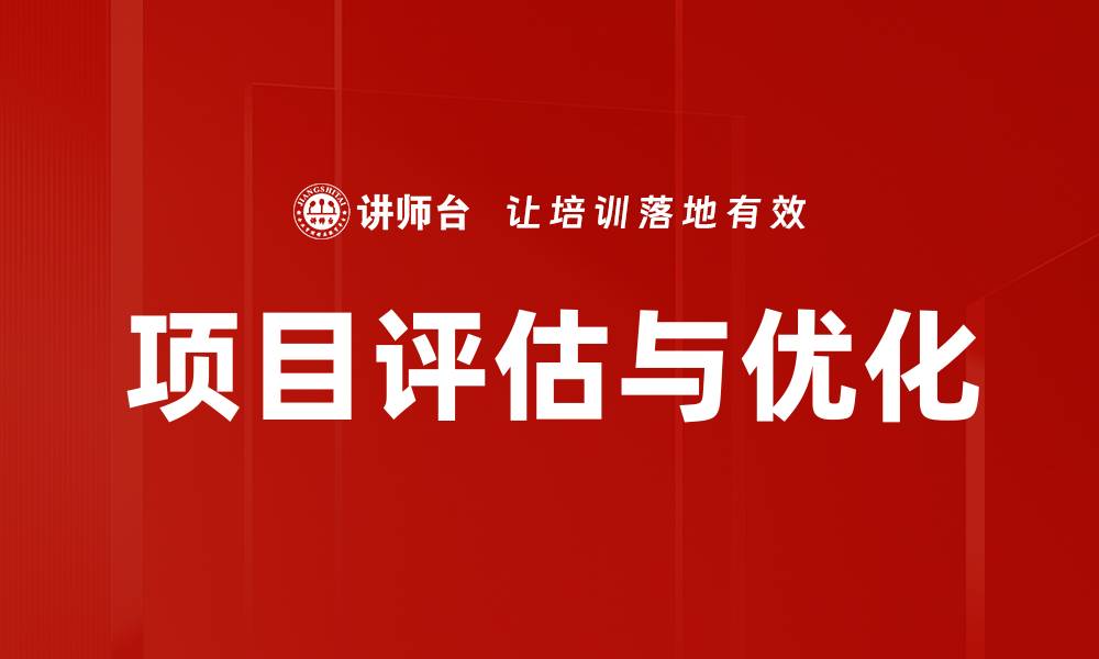 项目评估与优化