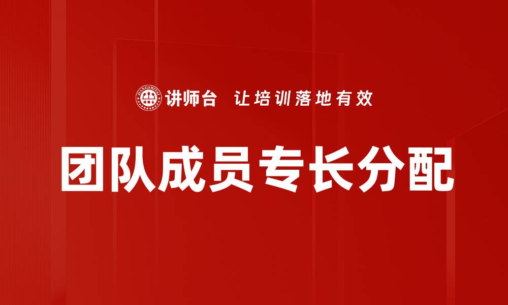 文章团队成员专长分配的缩略图