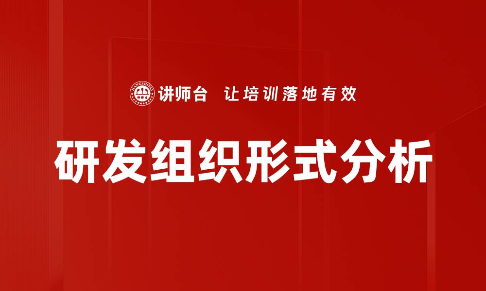 文章研发组织形式分析的缩略图