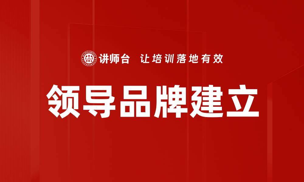 领导品牌建立