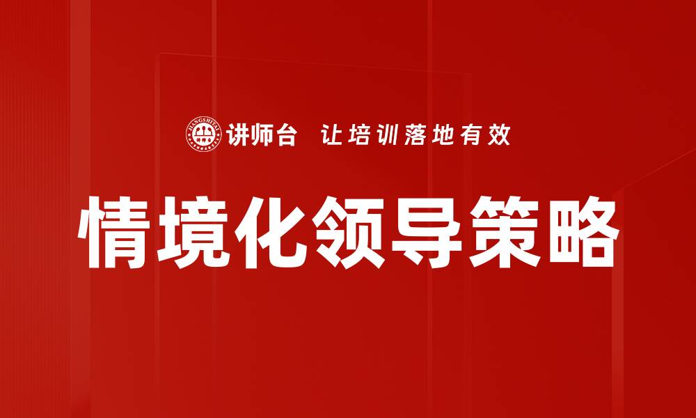 情境化领导策略