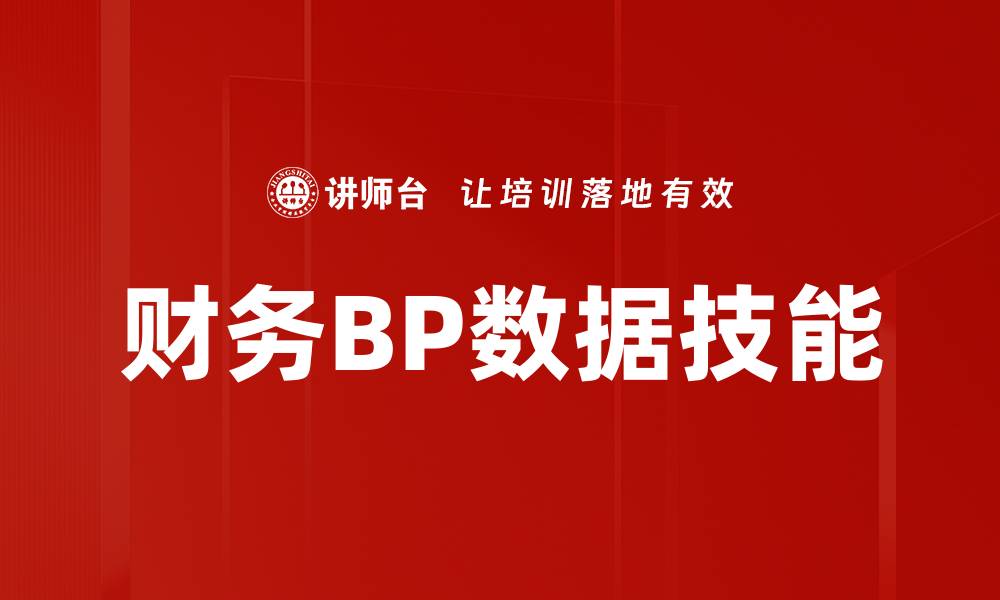 财务BP数据技能