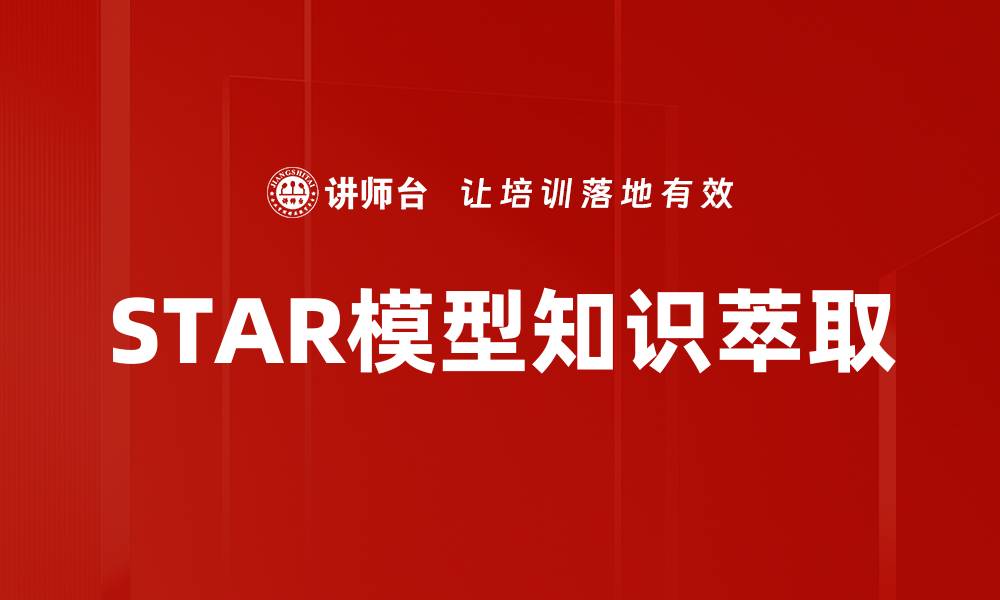 文章STAR模型知识萃取的缩略图