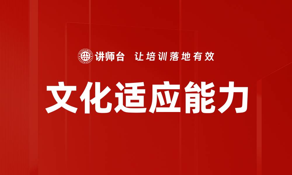 文化适应能力