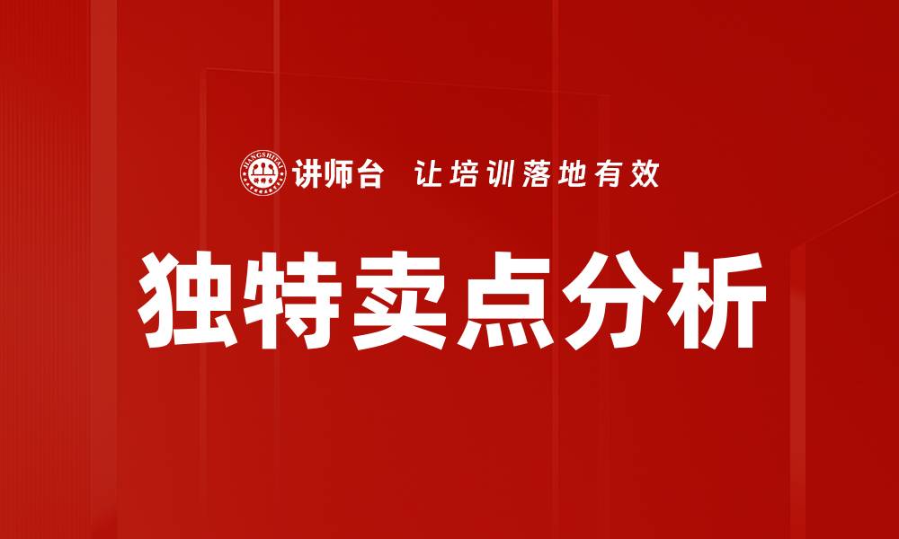 独特卖点分析