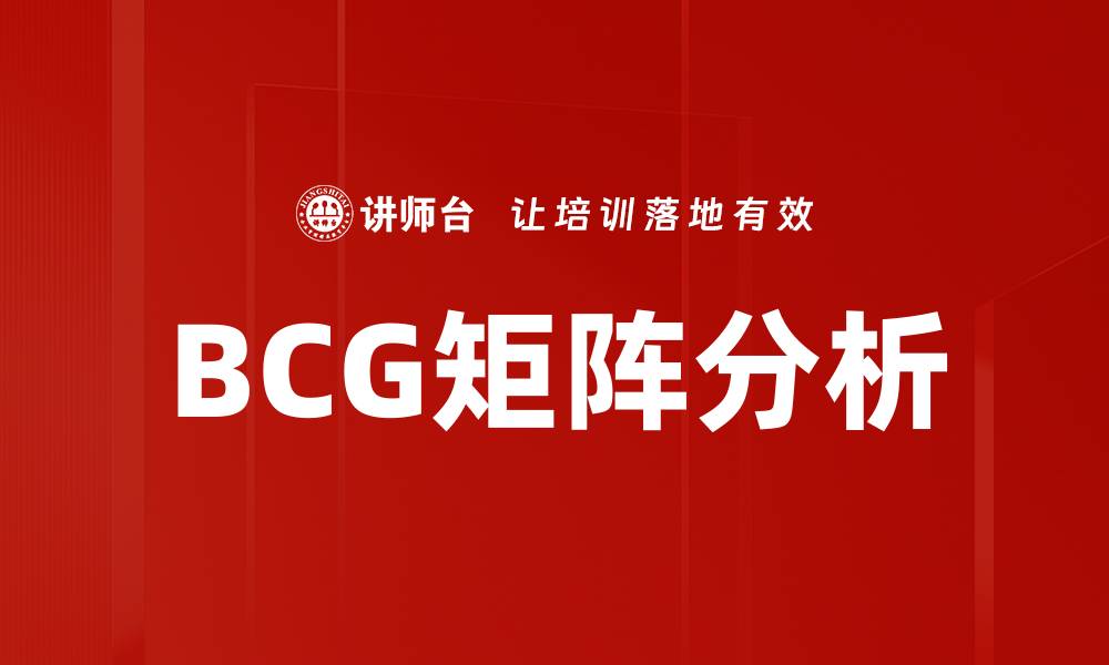 BCG矩阵分析