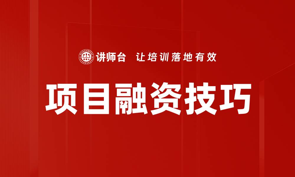 文章项目融资技巧的缩略图