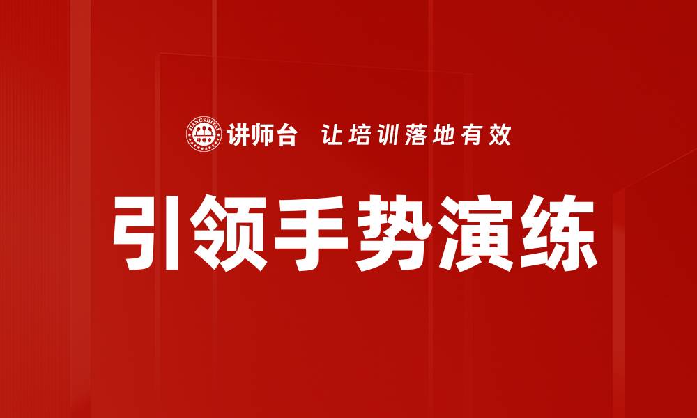 引领手势演练