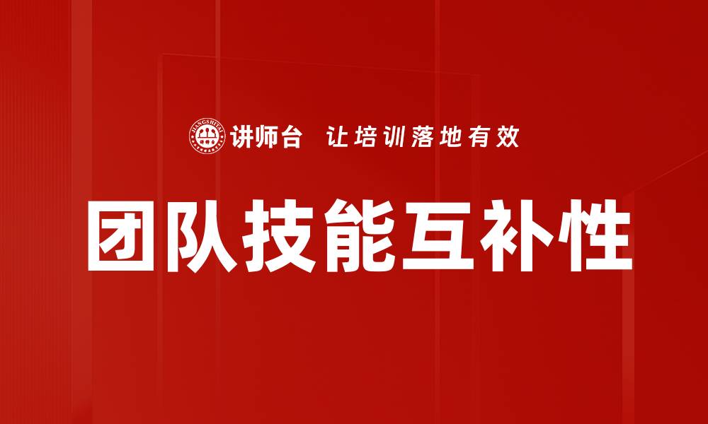 文章团队技能互补性的缩略图