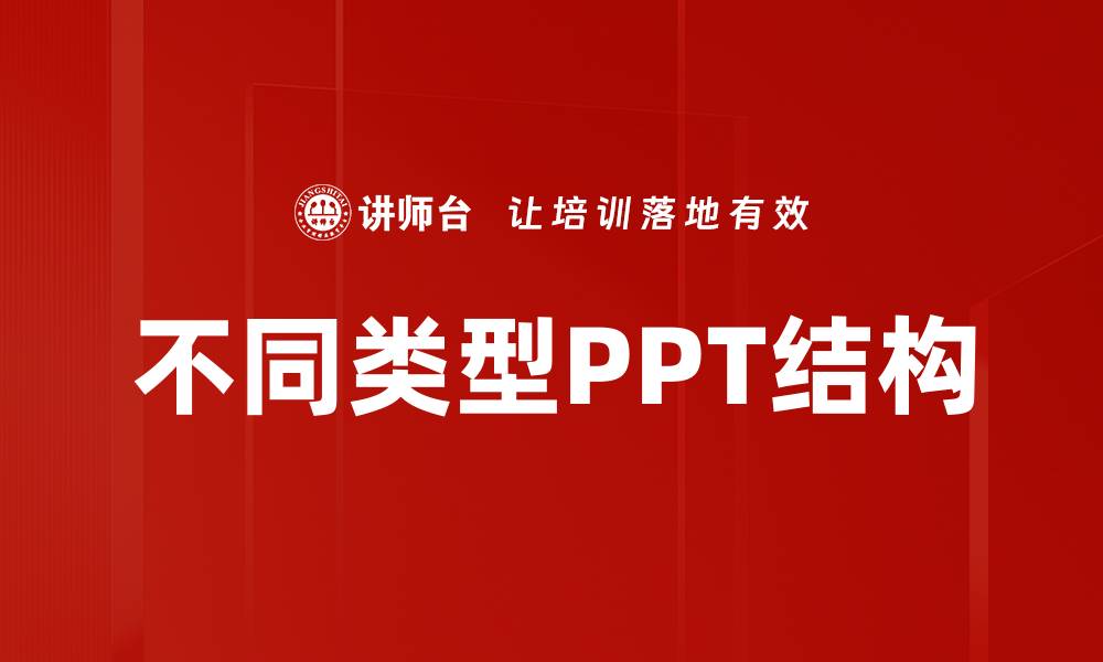文章不同类型PPT结构的缩略图