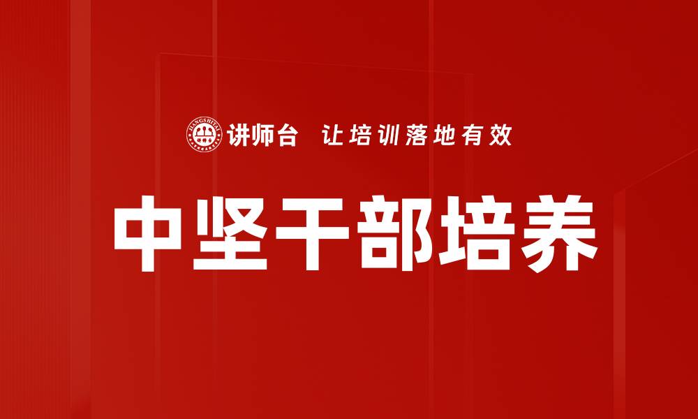 文章中坚干部培养的缩略图