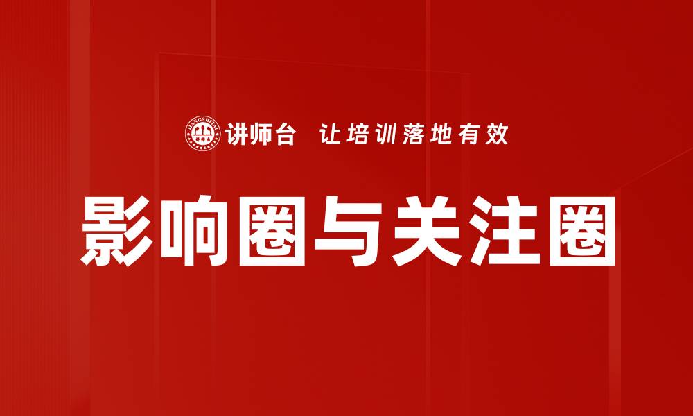 文章影响圈与关注圈的缩略图