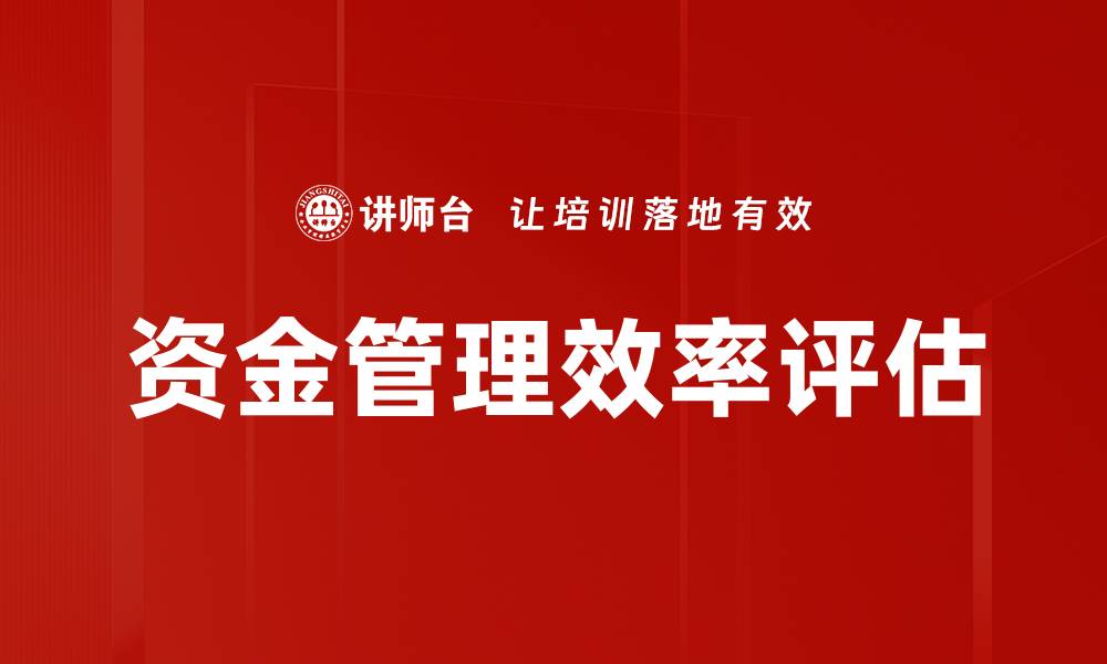 文章资金管理效率评估的缩略图