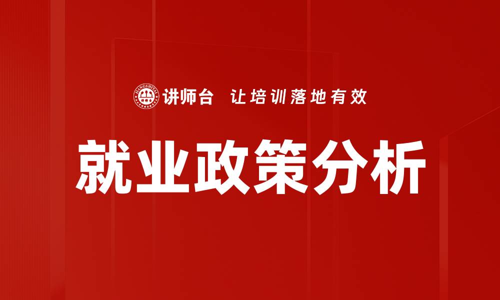 就业政策分析