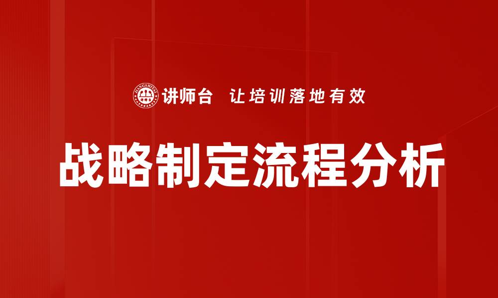 文章战略制定流程分析的缩略图