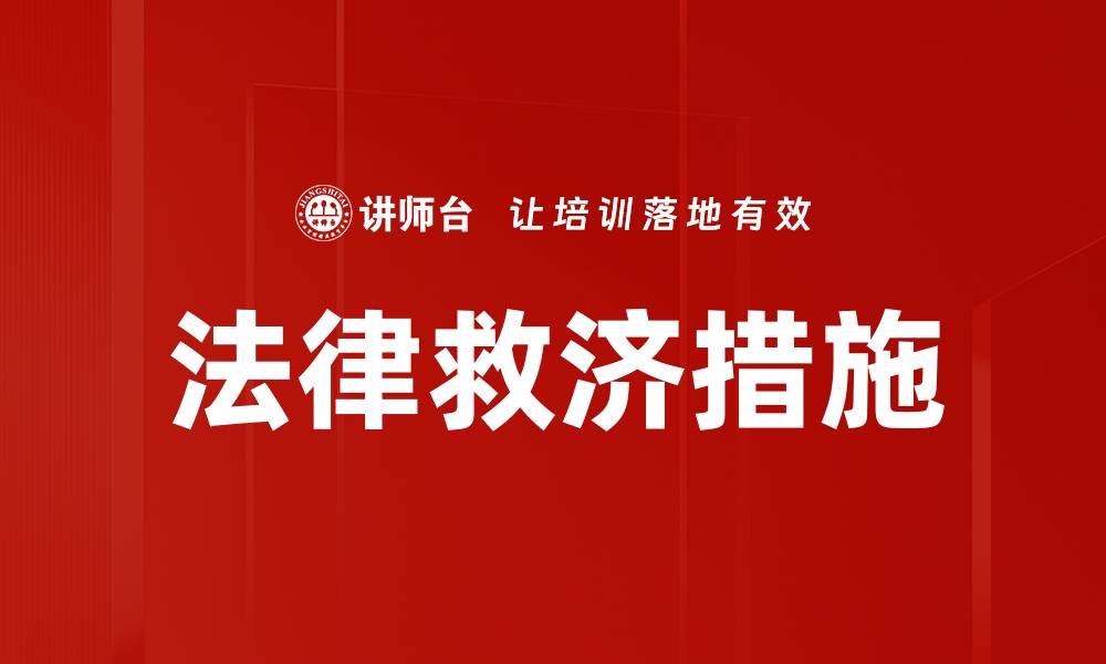 文章法律救济措施的缩略图