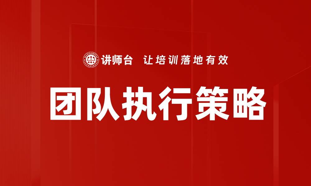 团队执行策略