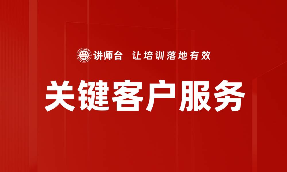 关键客户服务