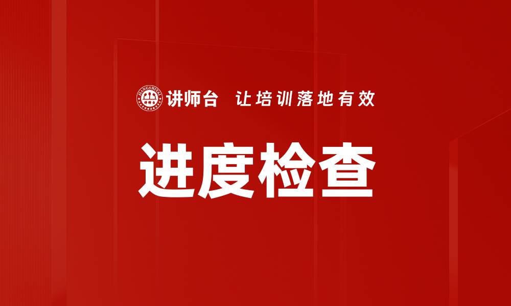 进度检查