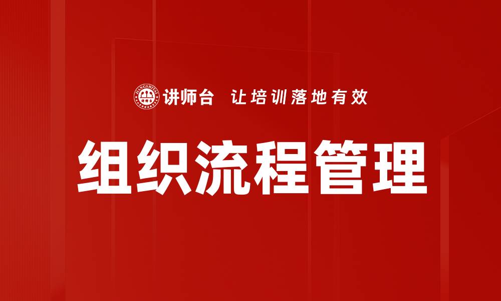 组织流程管理