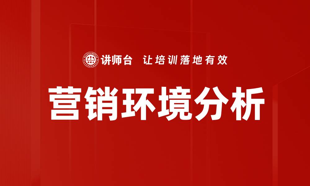 营销环境分析