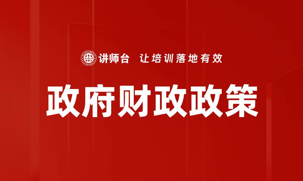 政府财政政策