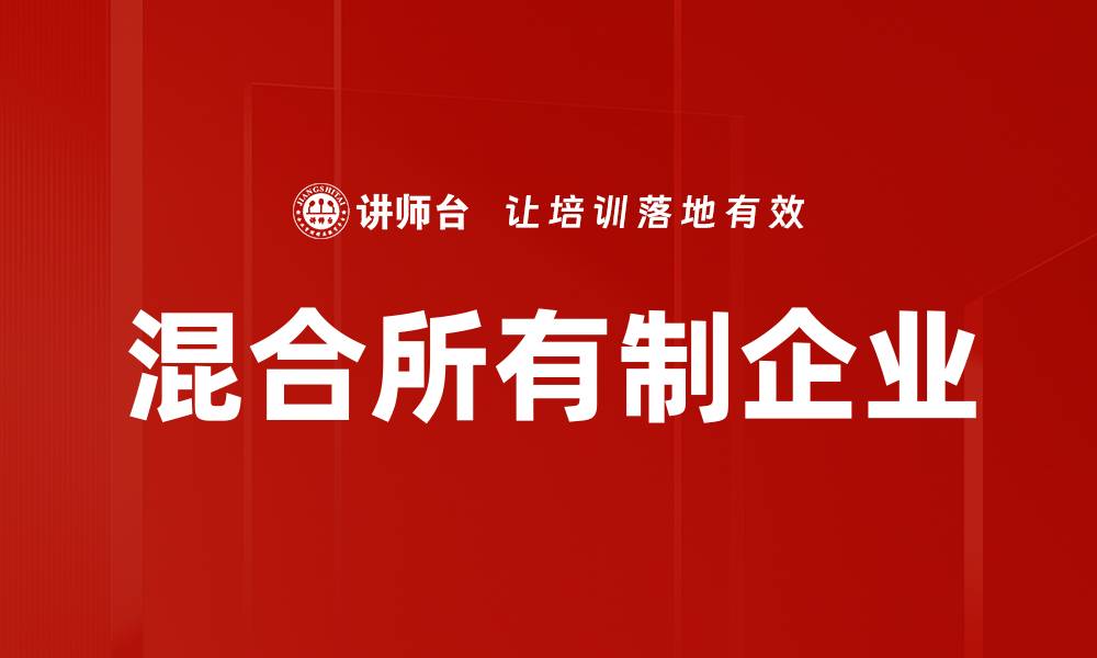 混合所有制企业