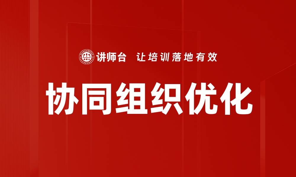文章协同组织优化的缩略图