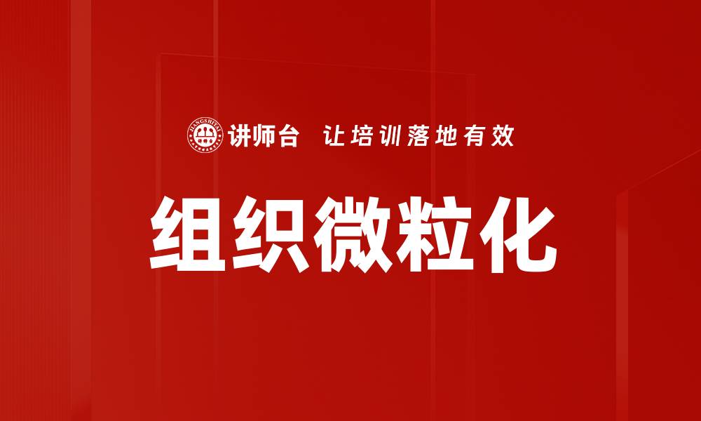 文章组织微粒化的缩略图