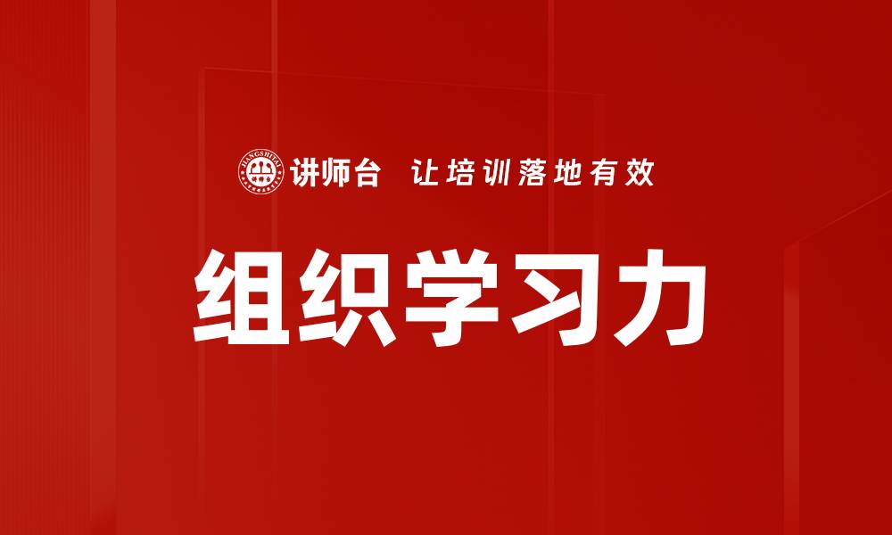 文章组织学习力的缩略图