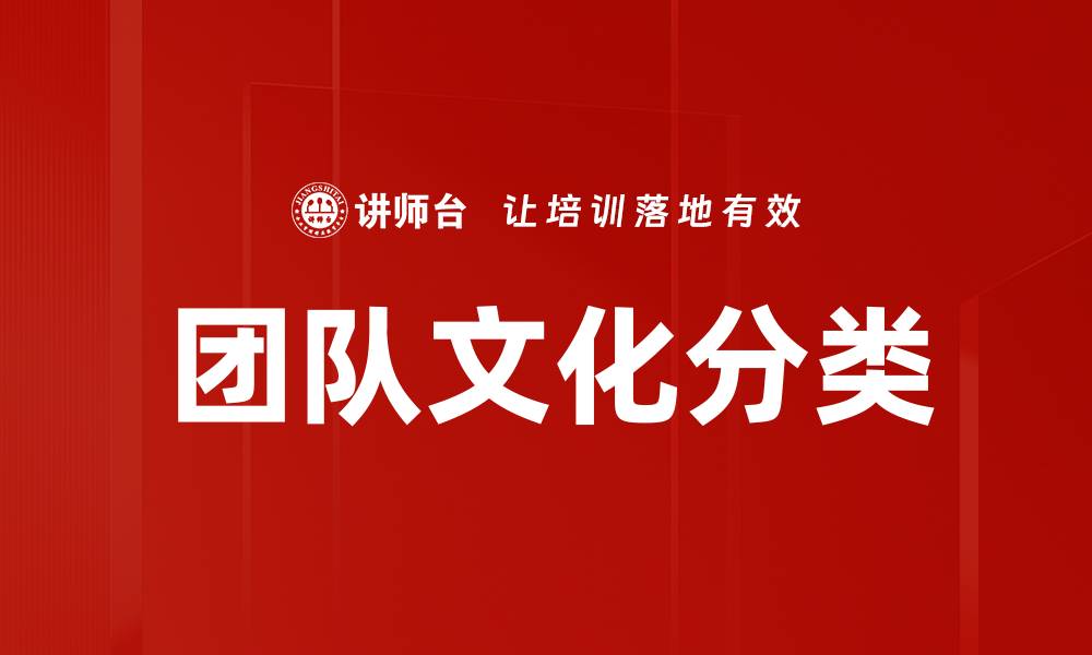 团队文化分类