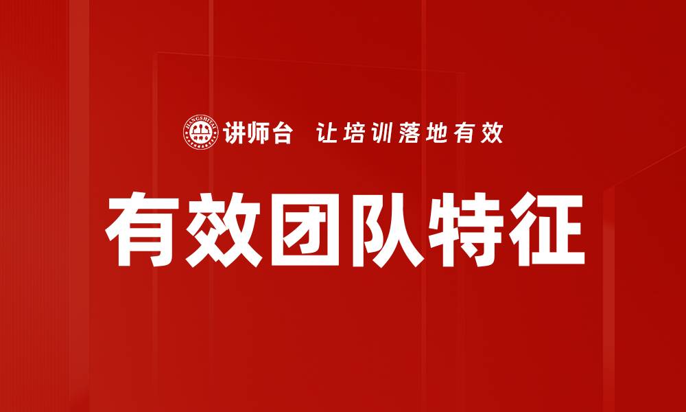 文章有效团队特征的缩略图