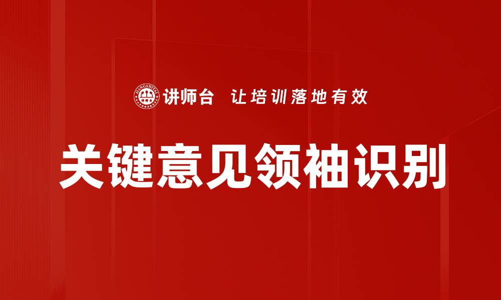 关键意见领袖识别
