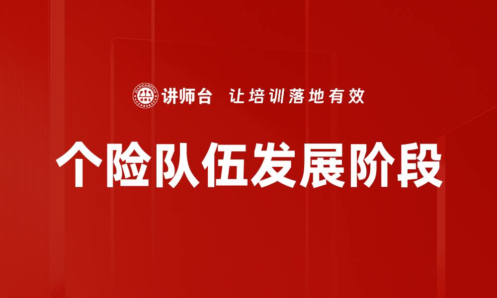 个险队伍发展阶段