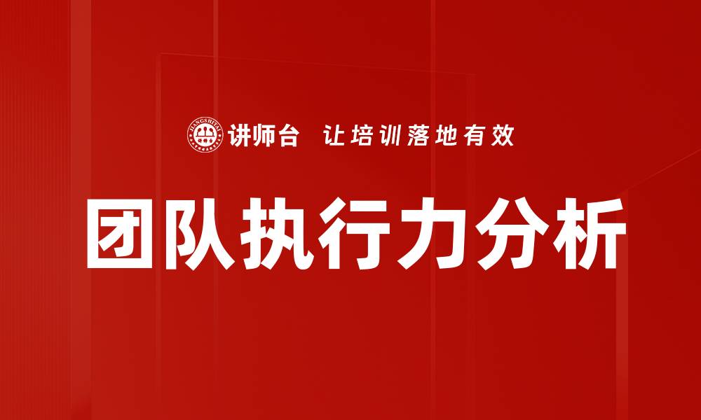 团队执行力分析
