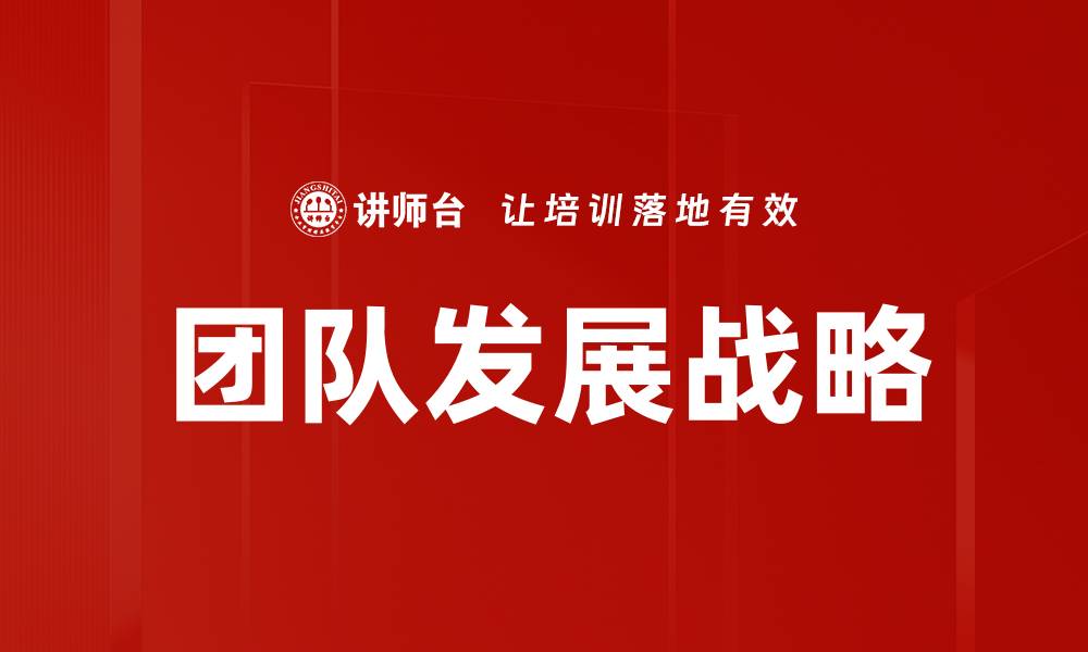 团队发展战略