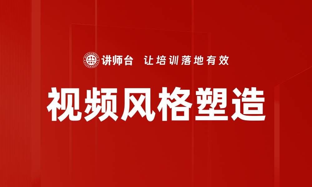 视频风格塑造