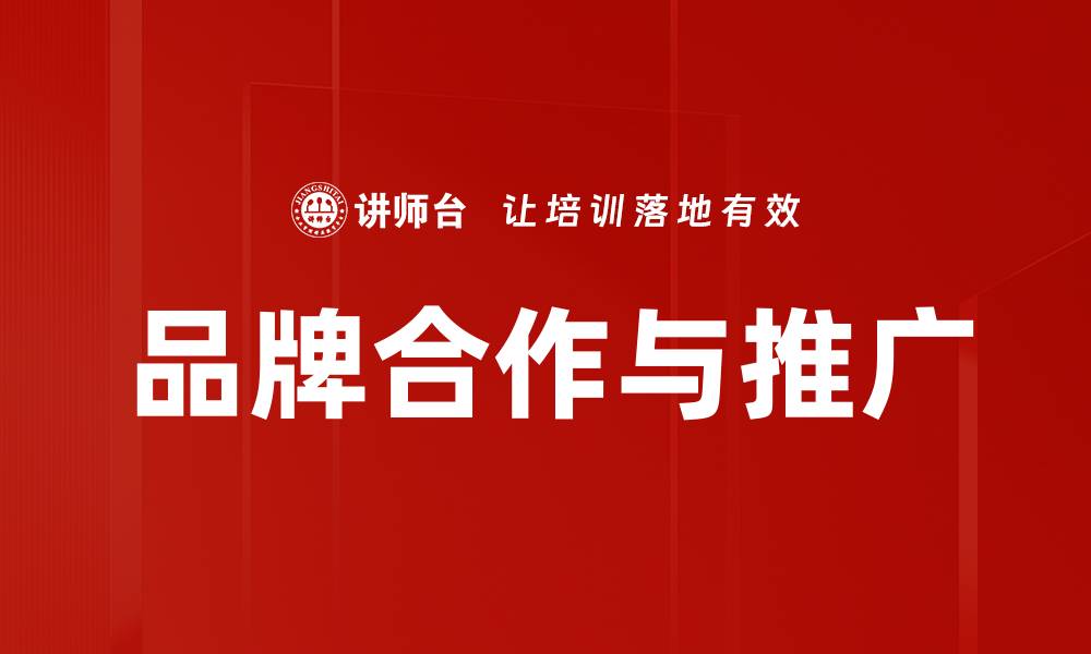 品牌合作与推广