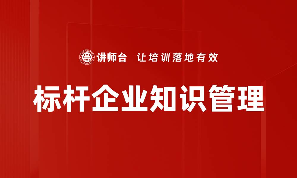 文章标杆企业知识管理的缩略图