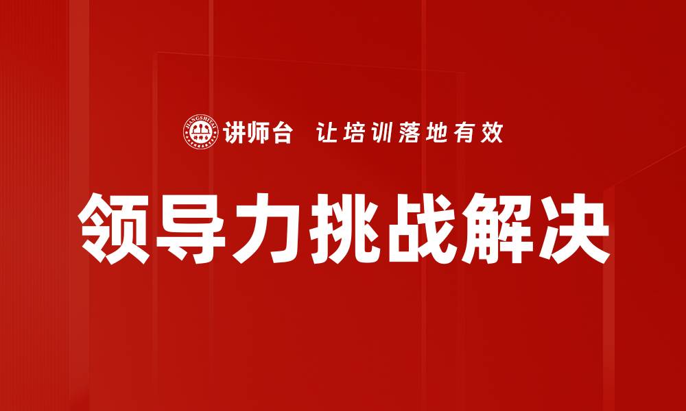 领导力挑战解决