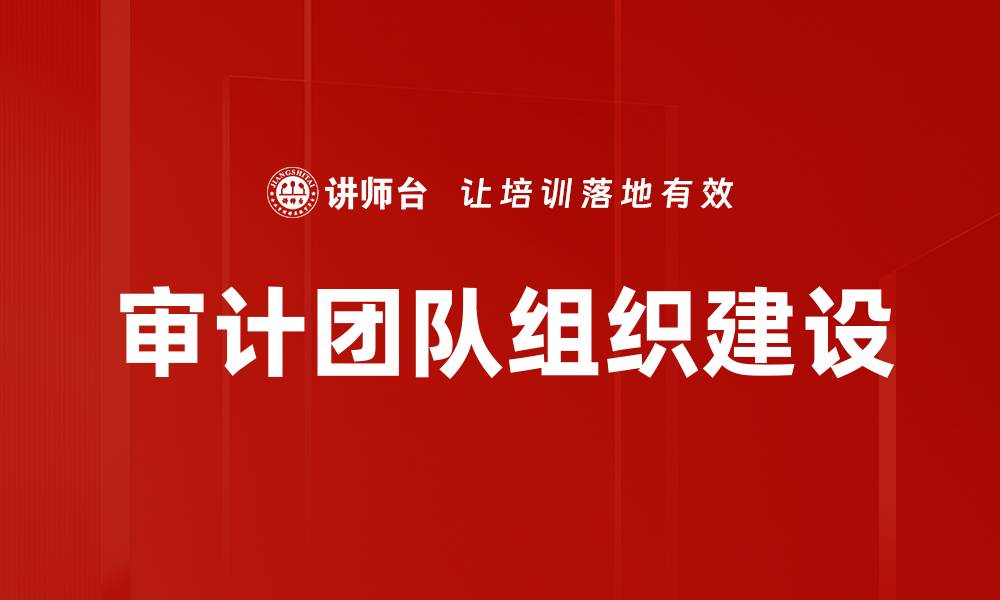 文章审计团队组织建设的缩略图
