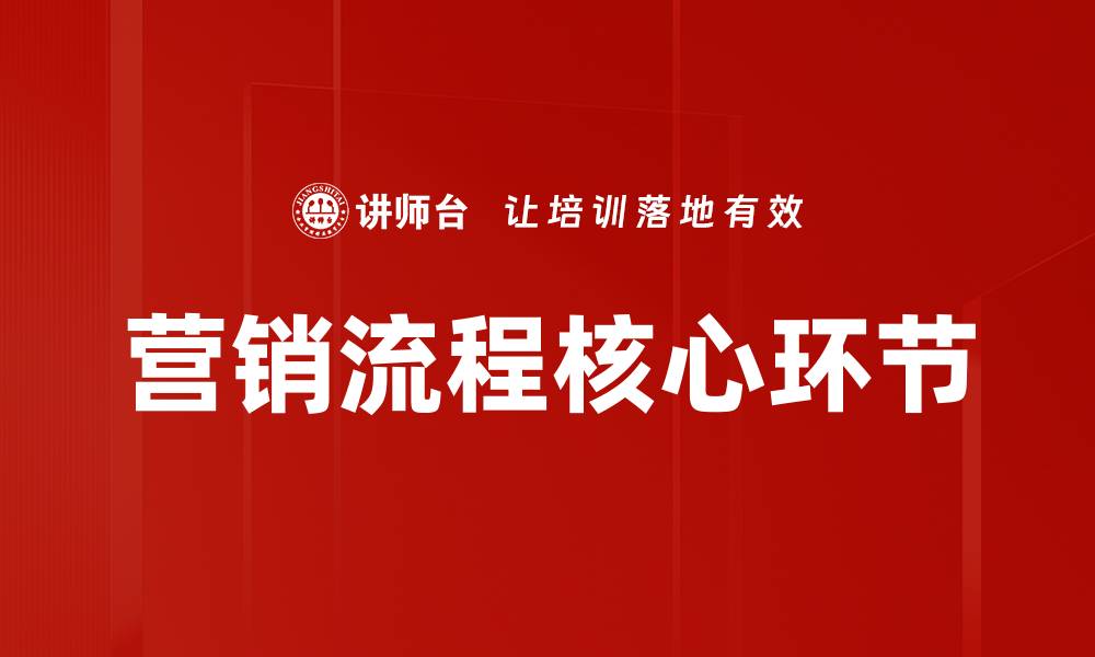 营销流程核心环节